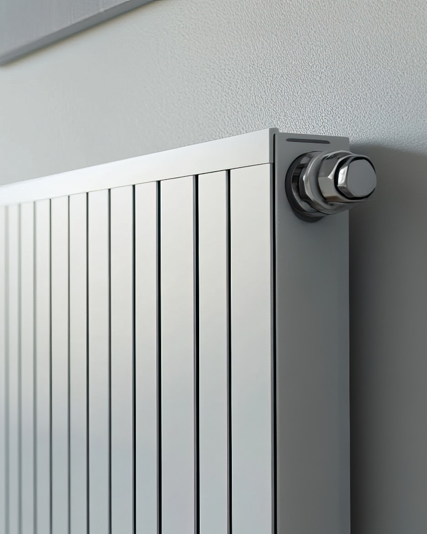 Modern Interior Design with a White Radiator